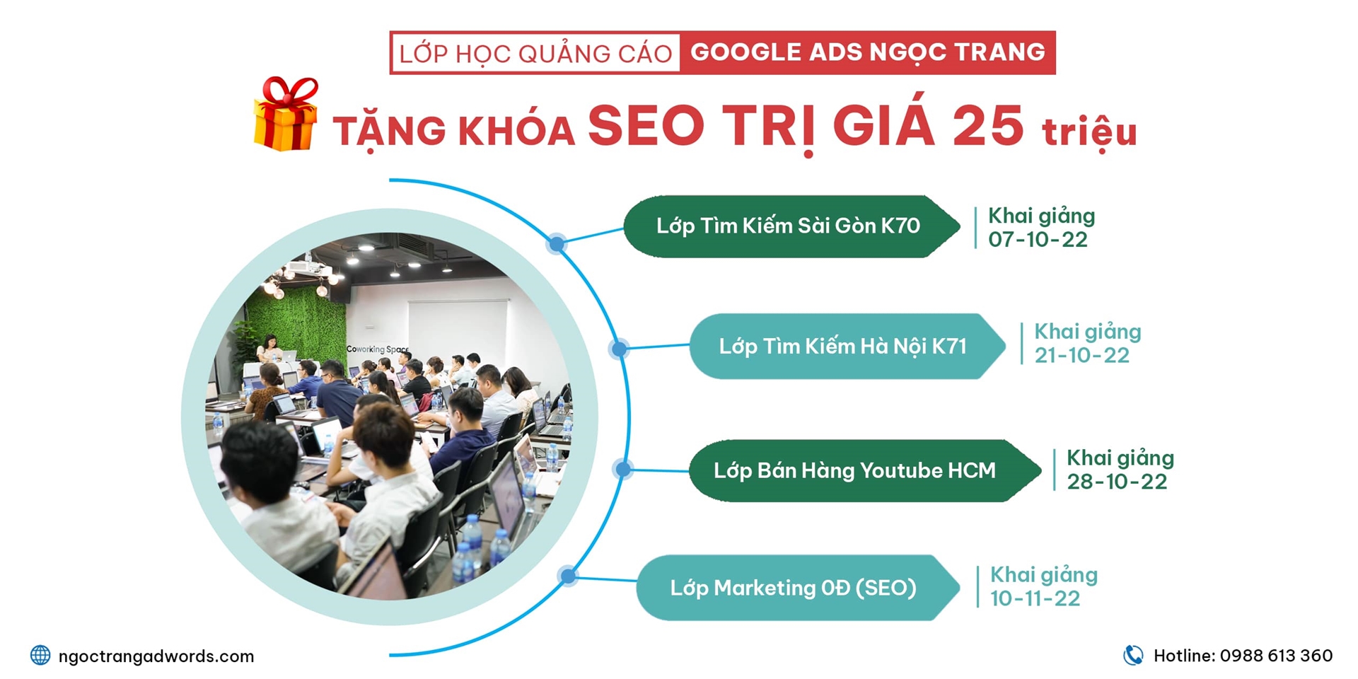 Lịch học tổng hợp  lớp học quảng cáo Google Ads Ngọc Trang